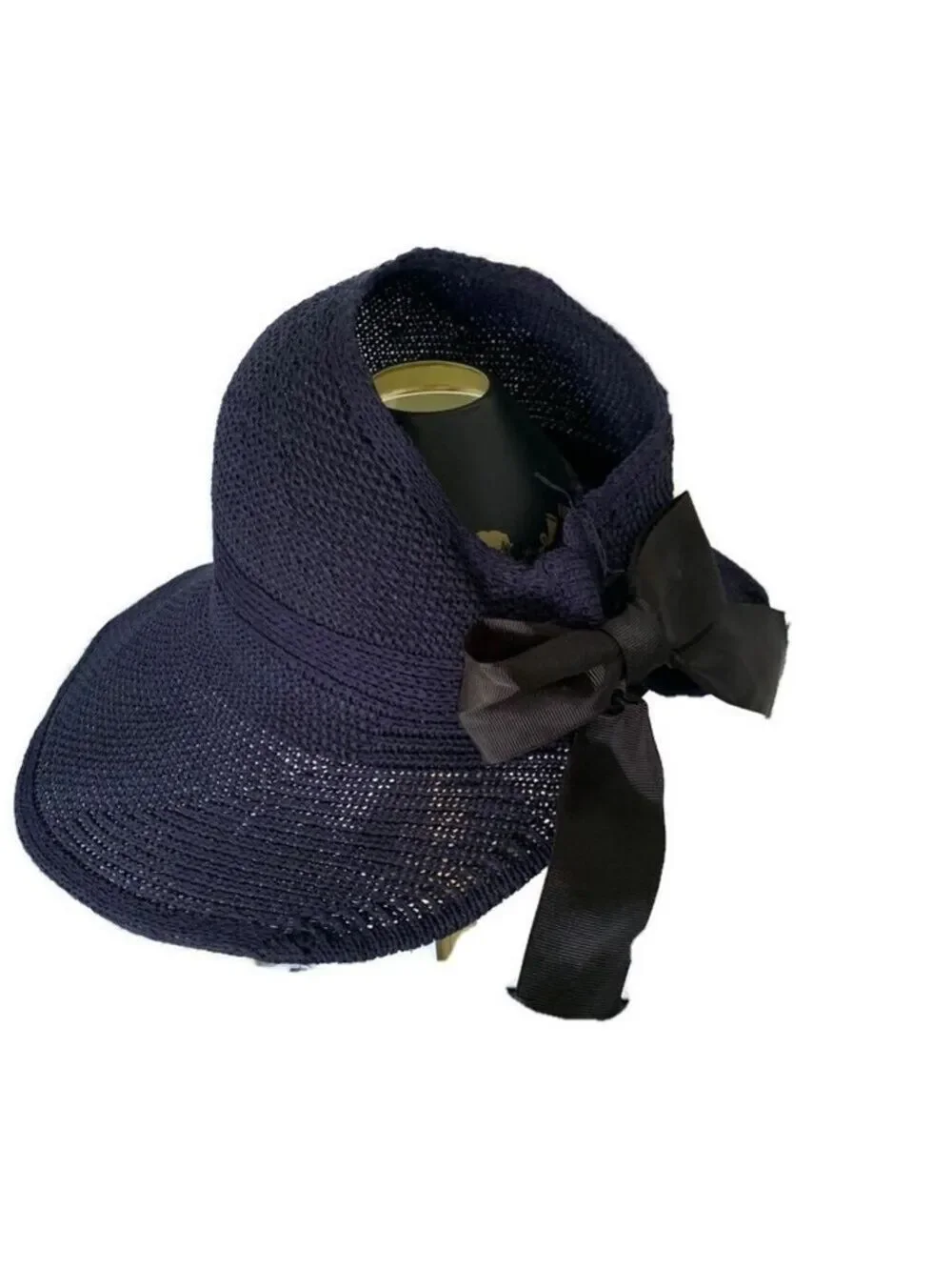NEW-SOFT Straw Wide Brim Foldable Sun Visor Hat